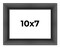 Photo Size Refined Black Picture Frame - UV Acrylic, Foam Board Backing, Hanging Hardware